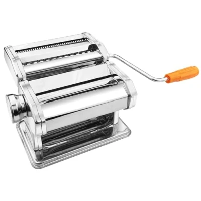 Imagen de Ghazpmuk Maquina para Hacer Pasta, Máquina de Pasta con 6 Grosor Ajustable, Manual Acero Inoxidable, Fideos Manual, Fresca, Espagueti, Lasaña