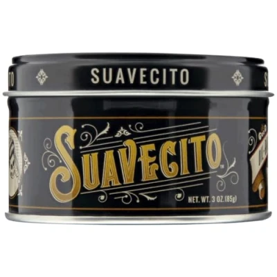 Imagen de Suavecito Pomada a Base de Aceite, Agarre Medio y Duradero, Brillo Saludable, Adecuada para Todo Tipo Cabello, Aplicar en Cabello Húmedo o Seco, 3oz/85g