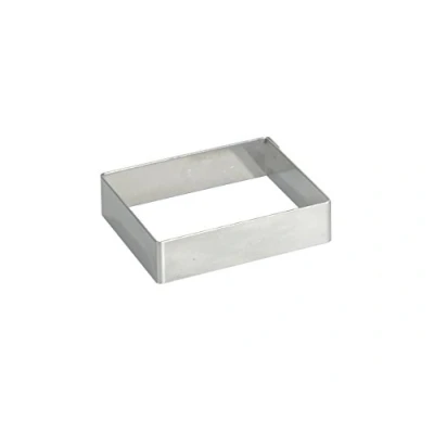 Imagen de De Buyer, ARO TARTA CUADRADO, ALT 2 CM, 8X8 CM,8 x 8 cm 3905.08