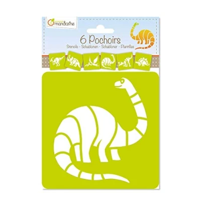 Imagen de Avenue Mandarine Set de 6 plantillas con formas y diseños diferentes (Animales, objetos, letras, etc.)