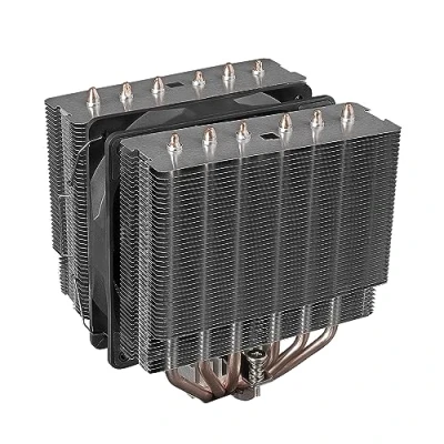 Imagen de VENTILADOR CON DISIPADOR PARA CPU MARS GAMING MCPU 2T BLACK 120mm 6 HEADPIPES TDP 280W COMPATIBLE INTEL Y AMD
