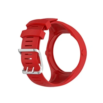 Imagen de Huabao Correa Compatible con Polar M200,Ajustable Silicona Deportiva Band Repuesto Pulsera para M200 (Rojo)