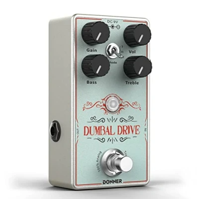 Imagen de pedal de Overdrive para guitarra Donner, Dumbal Drive eléctrica, estilo Dumble, True Bypass analógico puro