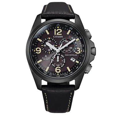 Imagen de Citizen Reloj Cronógrafo para Hombres de Eco Drive con Correa en Cuero CB5925 15E