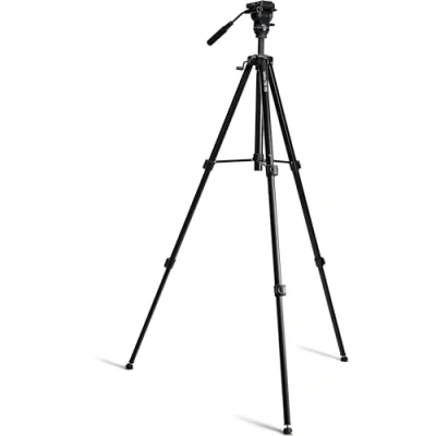 Imagen de Leica Tri 105 trípode de Aluminio con Ajuste Altura Sencillo y Cabezal Giratorio (para Todos los Metros láser DISTO para alineación taludes Lino)