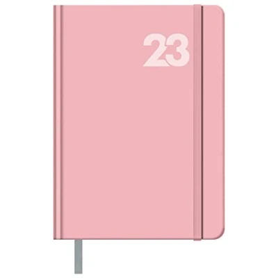 Imagen de Dohe Agenda 2024 Día Página Tamaño Mediano: 14x20 cm 336 páginas Encuadernación cosida Tapa dura Color Rosa Modelo Capri