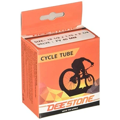 Imagen de DEESTONE Campagnolo Cámara 12&quot; 1/2 x 1.75 2 1/4, válvula Presta (Fina), 40 mm, Adultos Unisex, Negro