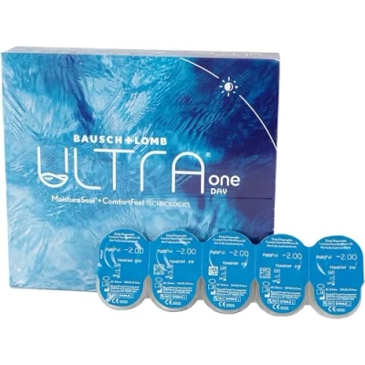 Imagen de BAUSCH + LOMB ULTRA ONE DAY lentillas diarias esféricas, 90 unidades / 8.6 BC 14.20 DIA 03,75