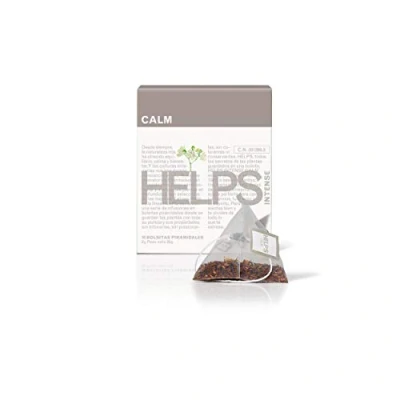 Imagen de Helps INFUSIONES Infusión Relajante Con Rooibos, Melissa, Tila Y Flores De Azahar. Té Relax En Pirámides Contra La Ansiedad. Calm. Caja 10 Pirámides.