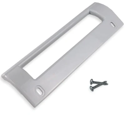 Imagen de ANAKEL HOME Recambio Tirador Frigorífico 093613 compatible con Balay, Bosch Distancia entre agujeros 16cm, Altura 19,5cm Incluye Tornillos, Color Blanco