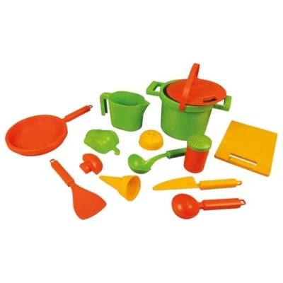 Imagen de Lena Juego de Arena y Playa, Multicolor, 14 Teile (Kochen Eco) (SiMM Spielwaren GmbH 05401)