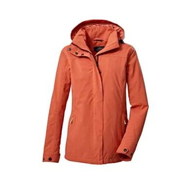 Imagen de killtec Women&#039;s Chaqueta funcional/chaqueta de exterior con capucha cremallera KOS 92 WMN JCKT, dark apricot, 40, 39145 000