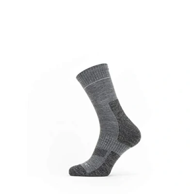 Imagen de SealSkinz Calcetín hasta el Tobillo de Secado rápido Solo, Gris, Medio Quickdry Ankle, Unisex Adult, M
