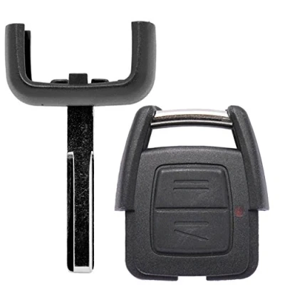 Imagen de Mando a distancia para llave de coche, 1 carcasa 2 botones + en blanco HU43 compatible con Opel