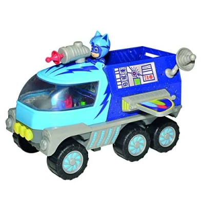 Imagen de Simba PJ Masks Mond Rover 109402367 Figura de Gato con luz y Sonido, función Disparo, acción (27 cm, para niños a Partir 3 años)
