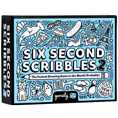 Imagen de Six Second Scribbles 2: el juego de dibujo frenéticamente rápido y fantásticamente divertido con más 100 cartas nuevas Un fiesta familiar para niños, adolescentes adultos