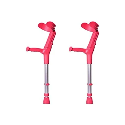 Imagen de Forta, Muletas 2 uds rojo coral de codo birregulables infantiles, infantil QA 00153/03LOT