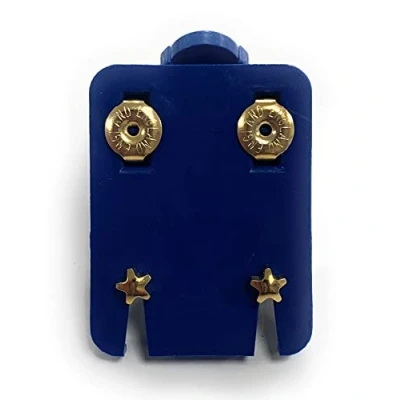 Imagen de Caflon Pendientes oficiales Blu Ear Piecing con estrella dorada (1 par), Acero inoxidable