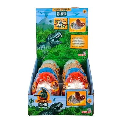 Imagen de Simba Dino Kit de excavación en Huevo, 8 Variados, Incluye un Solo artículo, Dinosaurios para excavar, cm, con Herramienta, a Partir 3 años