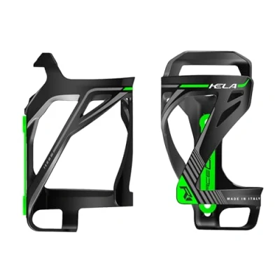 Imagen de RACEONE Portabidón Kela Salida Lateral, Unisex Adulto, Negro/Verde neón, Talla Única