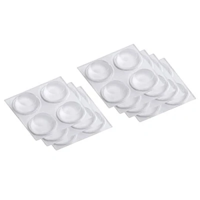 Imagen de Meister antideslizante almohadillas autoadhesivas, diámetro 12 mm, transparente, 28 unidades, 645966