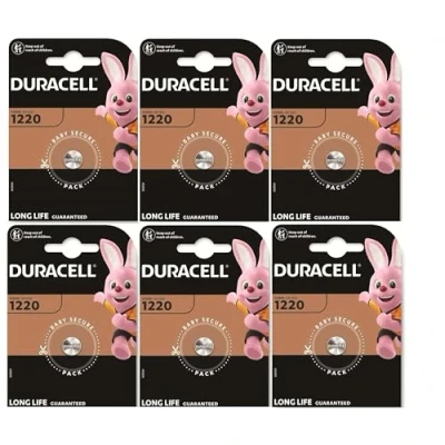 Imagen de 6 x Duracell 1220 (6 blísters de 1 batería) pilas (CR1220)