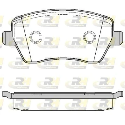 Imagen de ROADHOUSE 2987.00 Juego de pastillas freno Eje delantero con tornillos, lámina adhesiva accesorios RENAULT: Clio 3, Megane 4, 4