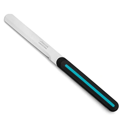 Imagen de Arcos Cuchillo pelar Acero Inoxidable. mesa para frutas y verduras. Mango ergonómico polipropileno. Adecuado todo tipo alimentos. Serie B Line. Color negro azul.