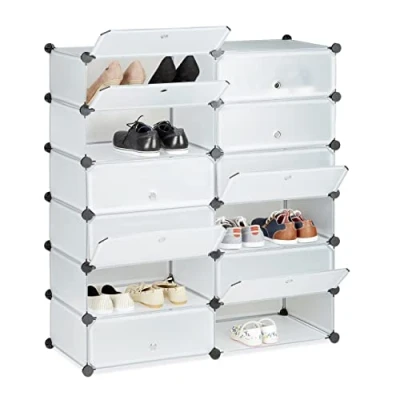 Imagen de Relaxdays Zapatero XXL con Puertas, 37x94x108 cm