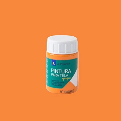 Imagen de Pintura para tela Opaque To 05 Naranja 35ML La Pajarita, de aplicación directa sobre