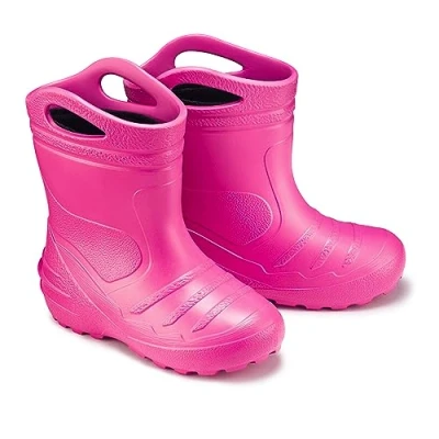 Imagen de ESTRO Botas de Agua Niños Lluvia Niña Niño con Forro Goma Ligero K051 (35 EU, Rosa)
