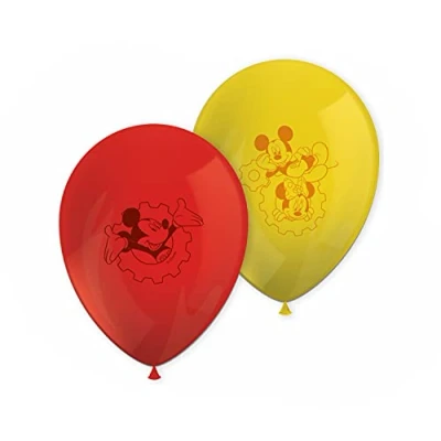 Imagen de Globos de látex con diseño Mickey Mouse, Disney, 28 cm, Paquete 8 , color/modelo surtido