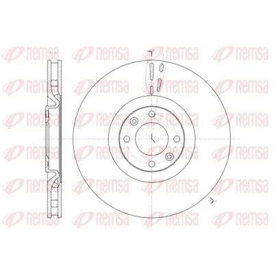 Imagen de REMSA 61470.10 Disco de freno Eje delantero 339,9, 339,9 30 4 ventilado PEUGEOT: 308 I Hatchback, CC, CITROËN: DS4 DS5 Hatchback
