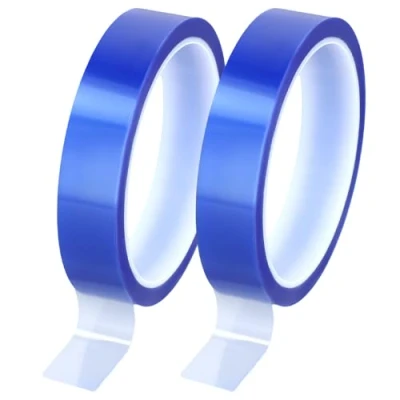 Imagen de QWORK® 2 Rollos Cintas Térmicas de 20 mm x 33 m, Alta Temperatura para Sublimación (Azul)