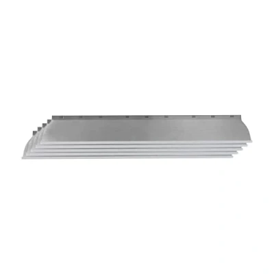 Imagen de HARDY WORKING TOOLS Hojas para masilla 80 cm de repuesto hoja intercambiable, repuesto, superficie acero inoxidable Espátula enlucir 5 piezas