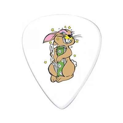 Imagen de JIM DUNLOP Púas Frank Kozik, Saco de 36, Bong Buddy, Blanco, 0,73mm