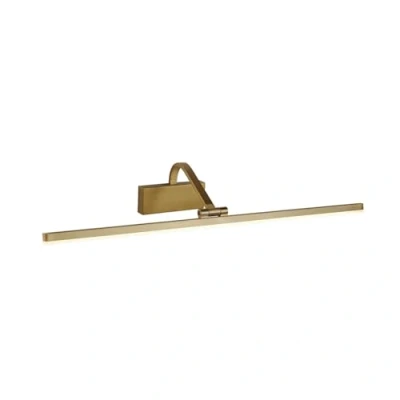 Imagen de Searchlight Picture Lights Aplique de pared cuadro con 1 luz LED integrado Dorado cepillado