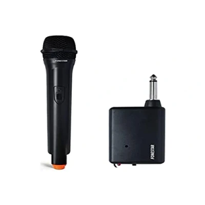 Imagen de MICROFONO INALAMBRICO DE MANO FONESTAR IK 163 CON RECEPTOR A PILAS