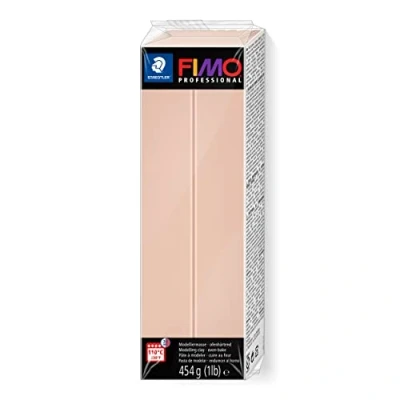 Imagen de STAEDTLER 8041 432 FIMO Professional Arcilla polimérica para modelar de secado al horno. Pastilla 454 g, color rosa semi opaco