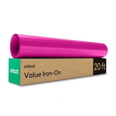 Imagen de Cricut Iron On Magenta 6m (20ft) Heat Transfer Vinyl Roll For use with all cutting machines