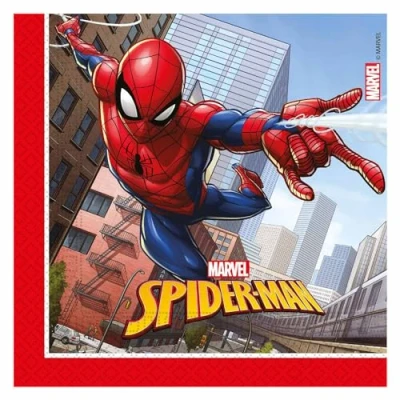 Imagen de Procos Folat Servilletas FSC Spider Man 33x33cm 20 Piezas, Multicolor (93865P)