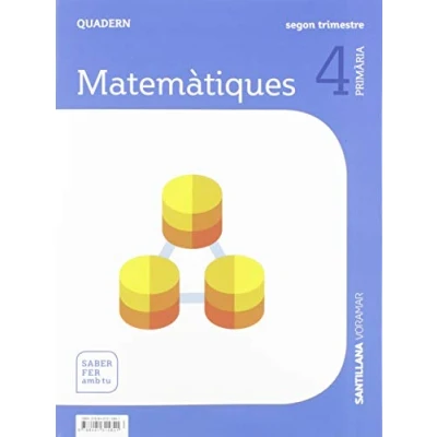 Imagen de QUADERN MATEMATIQUES 4 PRIMARIA 2 TRIM SABER FER AMB TU 9788491315841 (SABER HACER CONTIGO)