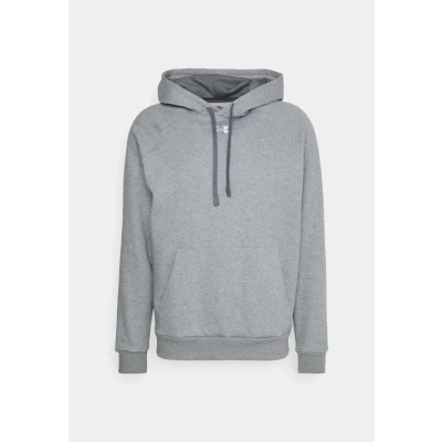 Imagen de Under Armour Rival Hoodie Jersey con capucha, Hombre, Talla: XS, Castlerock light heather/white
