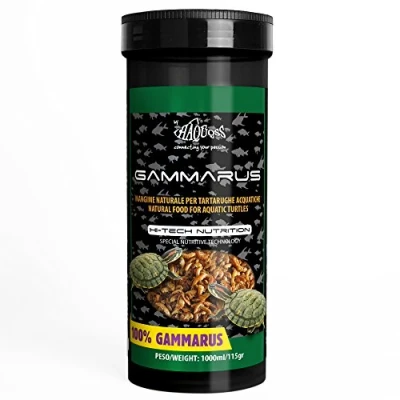 Imagen de Haquoss Gammarus Alimento Natural en camarones Secos para Tortugas acuáticas, 1000 ml/100 g