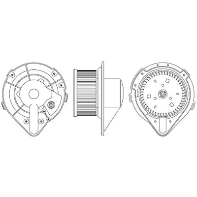 Imagen de MAHLE ORIGINAL AB 172 000S Ventilador de Calefacción para vehículos con climatizador dirección izquierda/derecha VOLKSWAGEN: Transporter 4