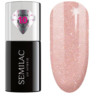 Imagen de Semilac Esmalte Semipermanente UV 804 Glitter Soft Beige 7ml