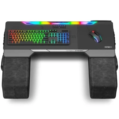 Imagen de Couchmaster® CYCON² Fusion Grey Base ergonómica para Ratón y Teclado. Utilizable: PC / PS4/5 Xbox One/Series X