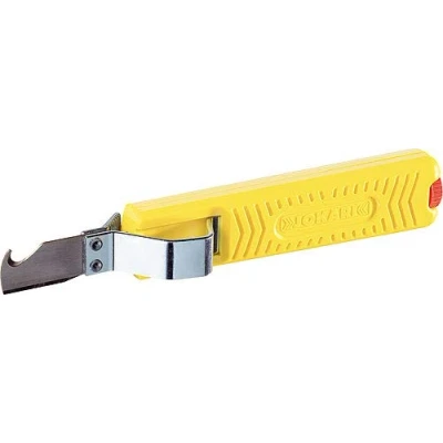 Imagen de Jokari 460277 Cuchillo de cable estándar 28H (hoja gancho, para pelar cables redondos 8 28 mm, profundidad corte ajustable, duradero)