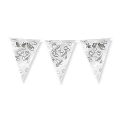 Imagen de PD Party Foil Bunting, Color plata, 1000cm (7031044)