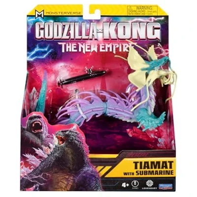 Imagen de MonsterVerse Godzilla x Kong: The New Empire, Juguete de acción Tiamat 6 Pulgadas, icónico Personaje película Coleccionable, Incluye Accesorios submarinos 2,5 Adecuado para Edades